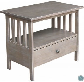 Home Accents Taupe Gray Mission TV Stand