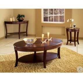 Troy Medium Brown Cherry Occasional Table Set