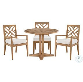 Coastal Living Chesapeake Brown Outdoor 28" Round Dining Table