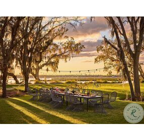 Coastal Living Seneca Charcoal Outdoor Dining Table