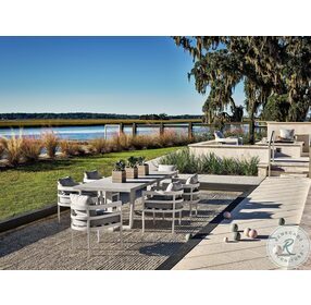 Coastal Living South Beach Chalk Outdoor Dining Table
