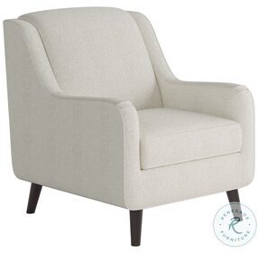 Chanica Ivory Oyster Sloped Arm Accent Chair