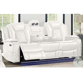 Orion White Dual Reclining Living Room Set