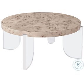 Tranquility Aerial Mappa Burl Occasional Table Set