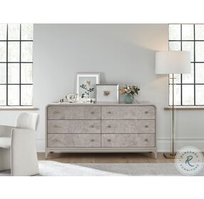 Tranquility Immersion Moonstone And Madrona Burl 6 Drawer Dresser