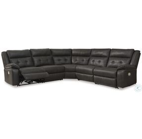 Mackie Pike Storm 5 Piece Power Reclining Sectional