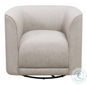 Ryan Sand And Beige Swivel Accent Chair