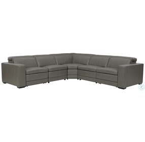 Texline Gray Power Reclining Sectional