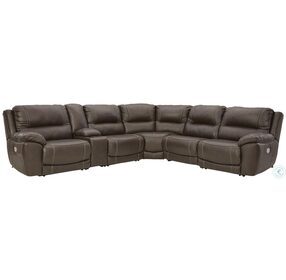 Dunleith Chocolate LAF Power Reclining Sectional