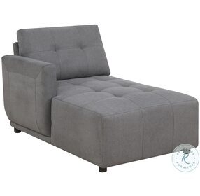 Gianni Gray Modular LAF Chaise Sectional