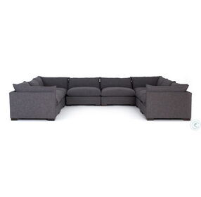 Westwood Bennett Espresso And Charcoal LAF Sectional