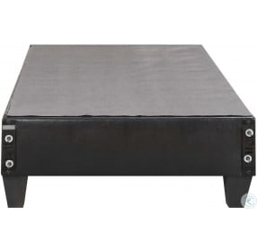 Abby Black Twin Upholstered Platform Bed