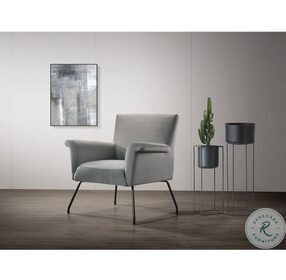 Tate Gray Mid Century Modern Accent Chair