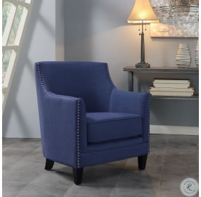 Deena Blue Accent Chair