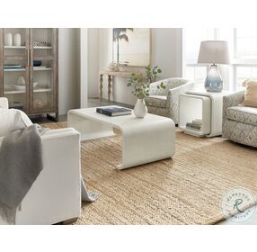 Kai White Lacquered Bunching End Tables