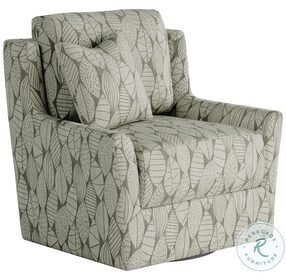 Casting Call Leaf Me Alone Pewter 41" Wide Swivel Glider