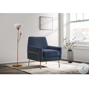 Kent Blue Modern Accent Chair