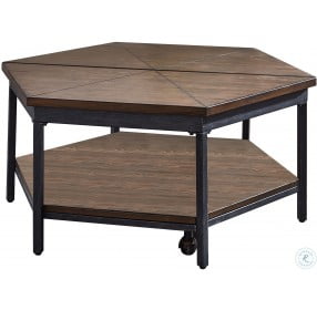 Ultimo Mocha And Black Lift Top Occasional Table Set