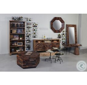Crossings The Underground Reclaimed Rustic Brown Bookcase
