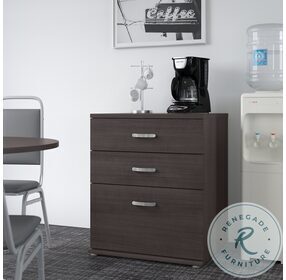 Universal Storm Gray Floor Storage Cabinet With Drawer