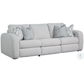 Dior Stratus Vapor 97" Double Power Reclining Sofa with Pillows