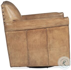 Potter Parchment Swivel Club Chair