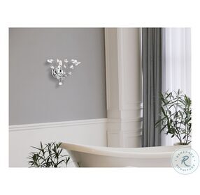 Orchid 16" Chrome 1 Light Wall Sconce With Clear Royal Cut Crystal Trim