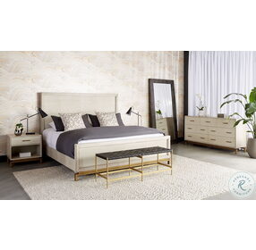 Valence Taupe King Panel Bed