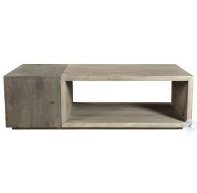 Timtam Acacia White Wash And Charcoal Coffee Table