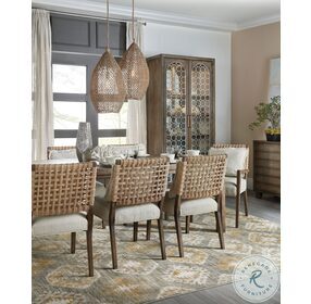 Sundance Rich Dynamic Brown Woven Back Side Chair Set Of 2