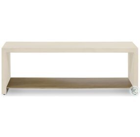 Hugo Parchment White Coffee Table