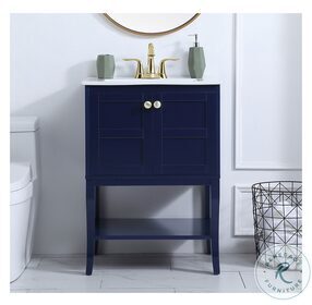 VF2100BL Mason Blue Rectangle Bathroom Vanity