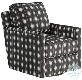 Bindi Charcoal Gray Swivel Glider Chair