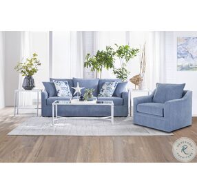 Sylvie Slate Blue Sofa