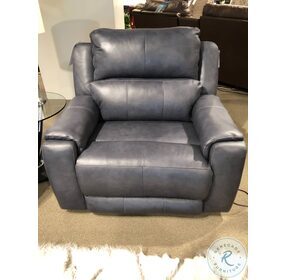 Dazzle Horizon Leather Power Recline And Headrest Chair And A Half