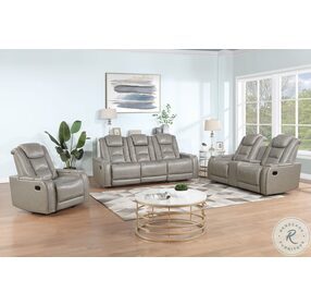Breckenridge Light Gray Dual Reclining Sofa