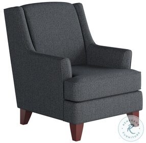Truth or Dare Blue Navy Wing Back Accent Chair