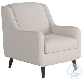 Truth or Dare Off White Salt Sloped Arm Accent Chair
