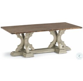 Estate Antiqued Rectangular Occasional Table Set
