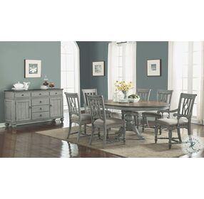 Plymouth Distressed Gray Wash Buffet