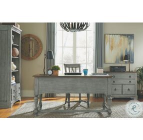 Plymouth Distressed Gray Wash Lateral File Cabinet