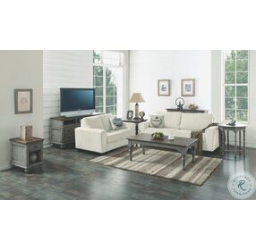 Plymouth Distressed Gray Wash Rectangular Cocktail Table