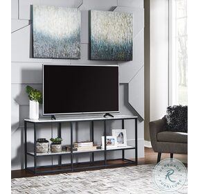 Donnesta Grey And Black 65" TV Stand