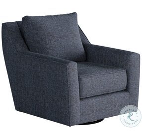Sugarshack Blue Navy Recessed Arm Swivel Glider Chair