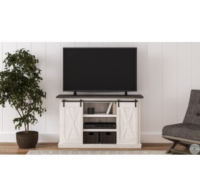 Dorrinson Antique White And Gray 54" TV Stand