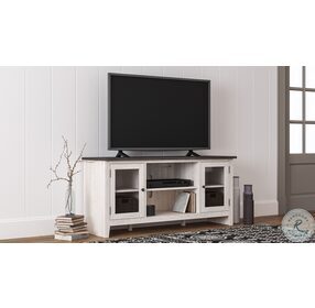 Dorrinson Antique White And Gray 60" TV Stand