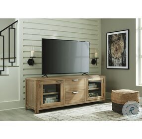 Rencott Light Brown Extra Large TV Stand