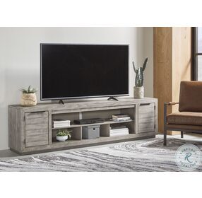 Naydell Weathered Light Gray 92" TV Stand