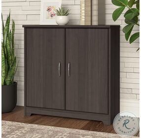 Cabot Heather Gray Small Storage Cabinet with Doors