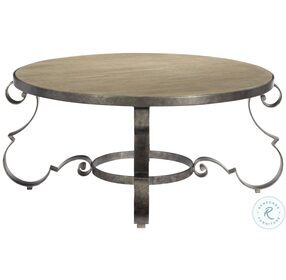 Villa Toscana Criollo And Textured Carbone Round Occasional Table Set